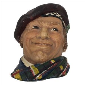 English Chalkware  Scottish Plaque